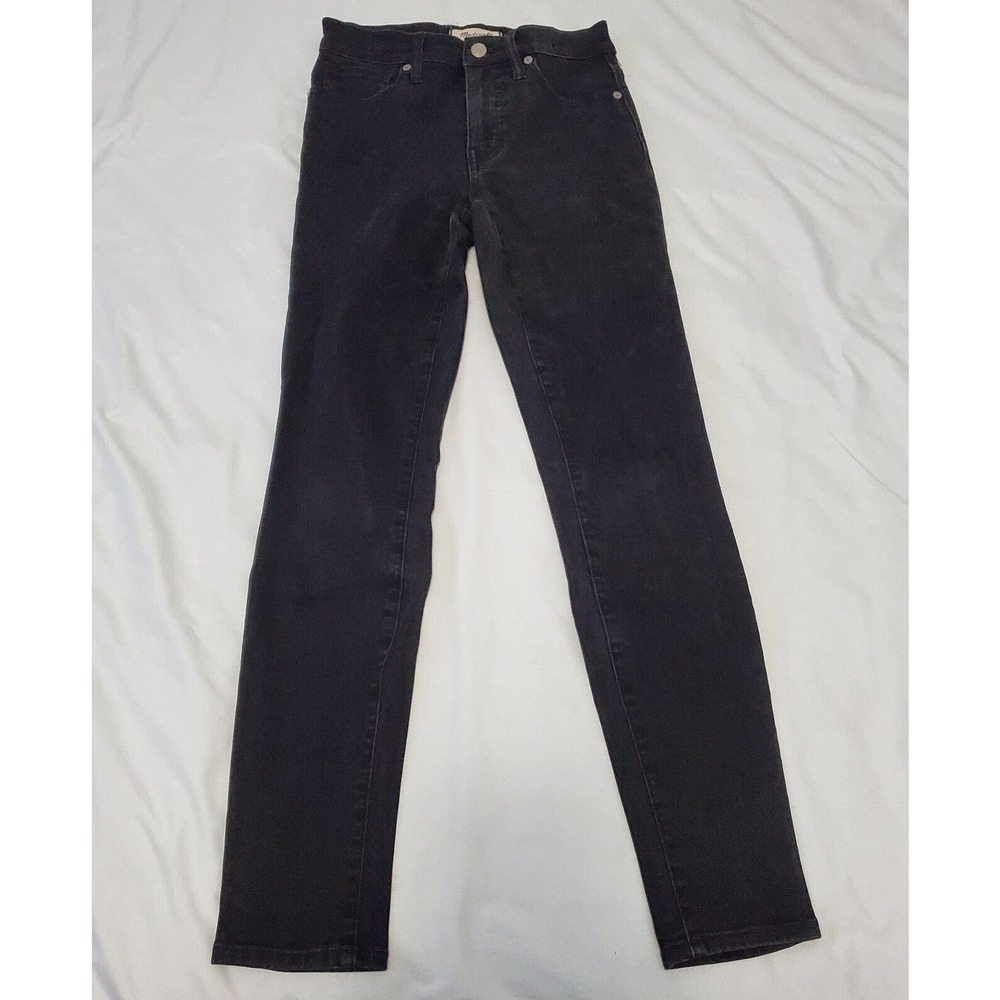 Madewell Women's 9” High Rise Skinny Black Denim Jeans Size 25